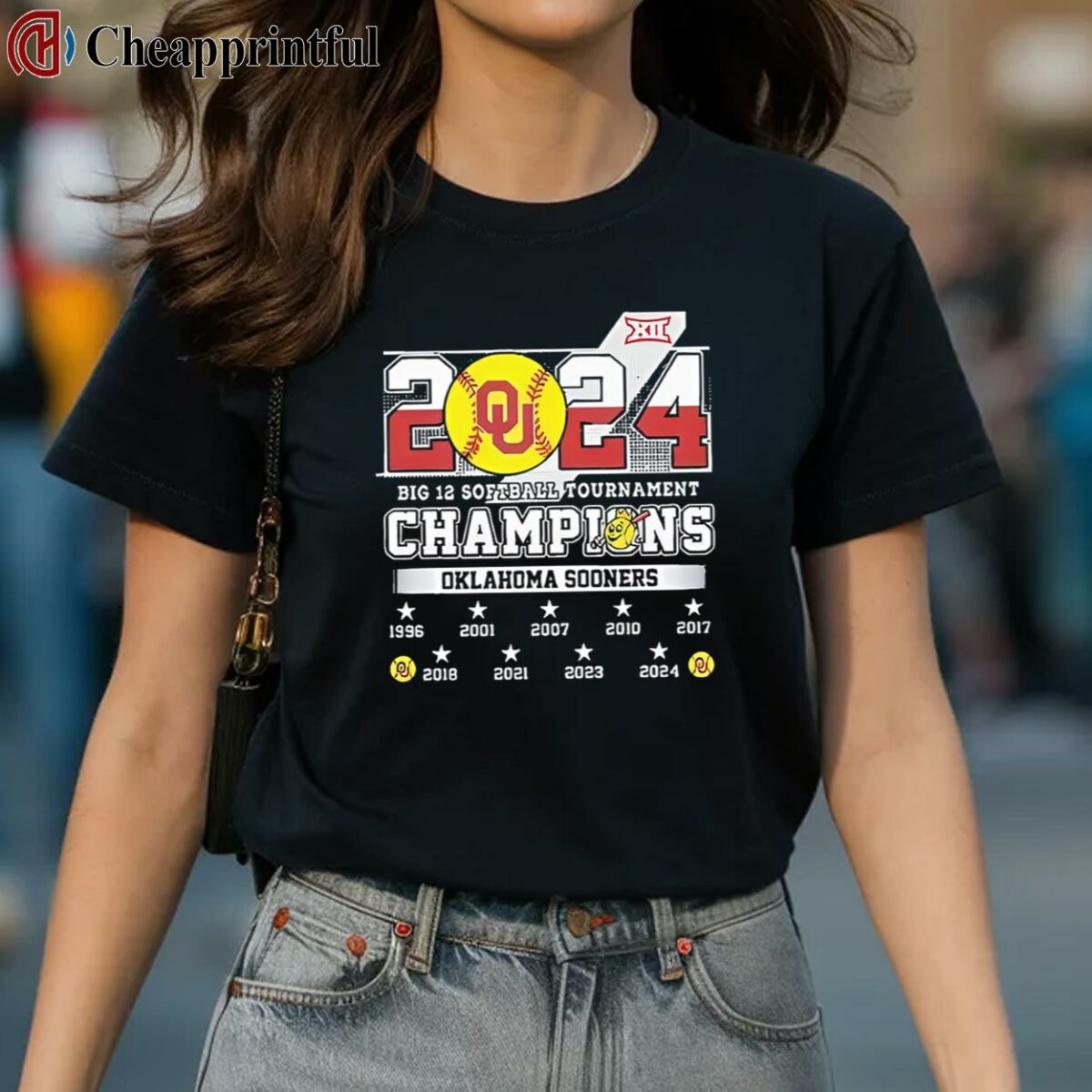 2024 Big 12 Softball Tournament Champions Oklahoma Sooners Shirt 2 Shirt