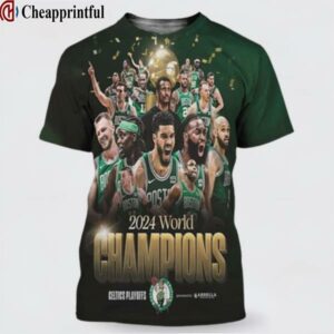 2024 World Champions Boston Celtics NBA Playoffs 2024 3D Shirt 1 cheap