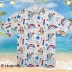 Bluey 4th Of July Rainbow Hawaiian Shirt 1 1