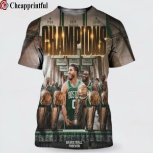 Boston Celtics Defeat The Dallas Mavericks To Win The 2024 NBA Championship 3D Shirt 1 cheap