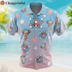 Chopper Pattern One Piece Button Up Hawaiian Shirt 1 1