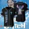 Custom Disney Stitch Blue Black Baseball Jersey 1 1