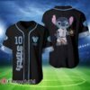 Custom Disney Stitch Blue Black Baseball Jersey 11 1