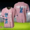 Custom Name Cute Stitch Baseball Jersey 3 3