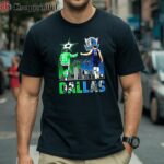 Dallas Stars Jason Robertson And Dallas Mavericks Nikola Jokic Dallas Skyline Signatures Shirt 1 Shirt