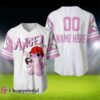 Disney Angel Stitch Girlfriend White Pink Custom Name Jersey 3 3