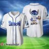 Disney Stitch Blue White Baseball Jersey 11 1