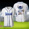 Disney Stitch Blue White Baseball Jersey 3 3