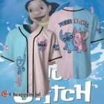 Disney Stitch and Angel Personalized Jersey 1 1