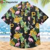 Flamingo Banana Leaf Pittsburgh Hawaiian Shirt 2 2