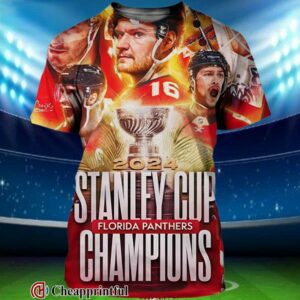 Florida Panthers Champions 2024 NHL Final 3D T Shirt 1 1