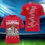 Florida Panthers NHL 2024 Stanley Cup Champions 3D T Shirt 1 1