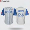 Greek Celebration Red Sox 2024 Giveaways Jersey 1 cheap