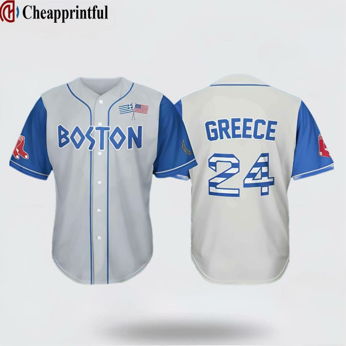 Greek Celebration Red Sox 2024 Giveaways Jersey 1 cheap