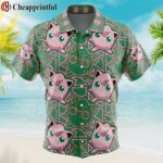 Jigglypuff Pokemon Button Up Hawaiian Shirt 1 1