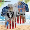 Las Vegas Raiders NFL 4th Of July Hawaiian Shirt 2 2