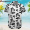 Las Vegas Raiders Palm Tree Tropical Summer Hawaiian Shirt 1 1