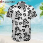 Las Vegas Raiders Palm Tree Tropical Summer Hawaiian Shirt 1 1