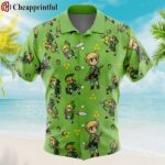 Link Pattern Legend of Zelda Anime Hawaiian Shirt 1 1