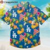 Los Angeles Dodgers Floral Button Up Shirt Gift Summer 1 1