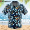 Lucario x Mega Lucario Pokemon Button Up Hawaiian Shirt 2 2