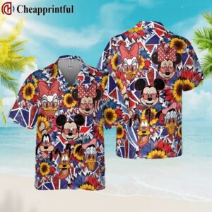 Mickey And Friends Independence Day Hawaiian Shirt 1 1