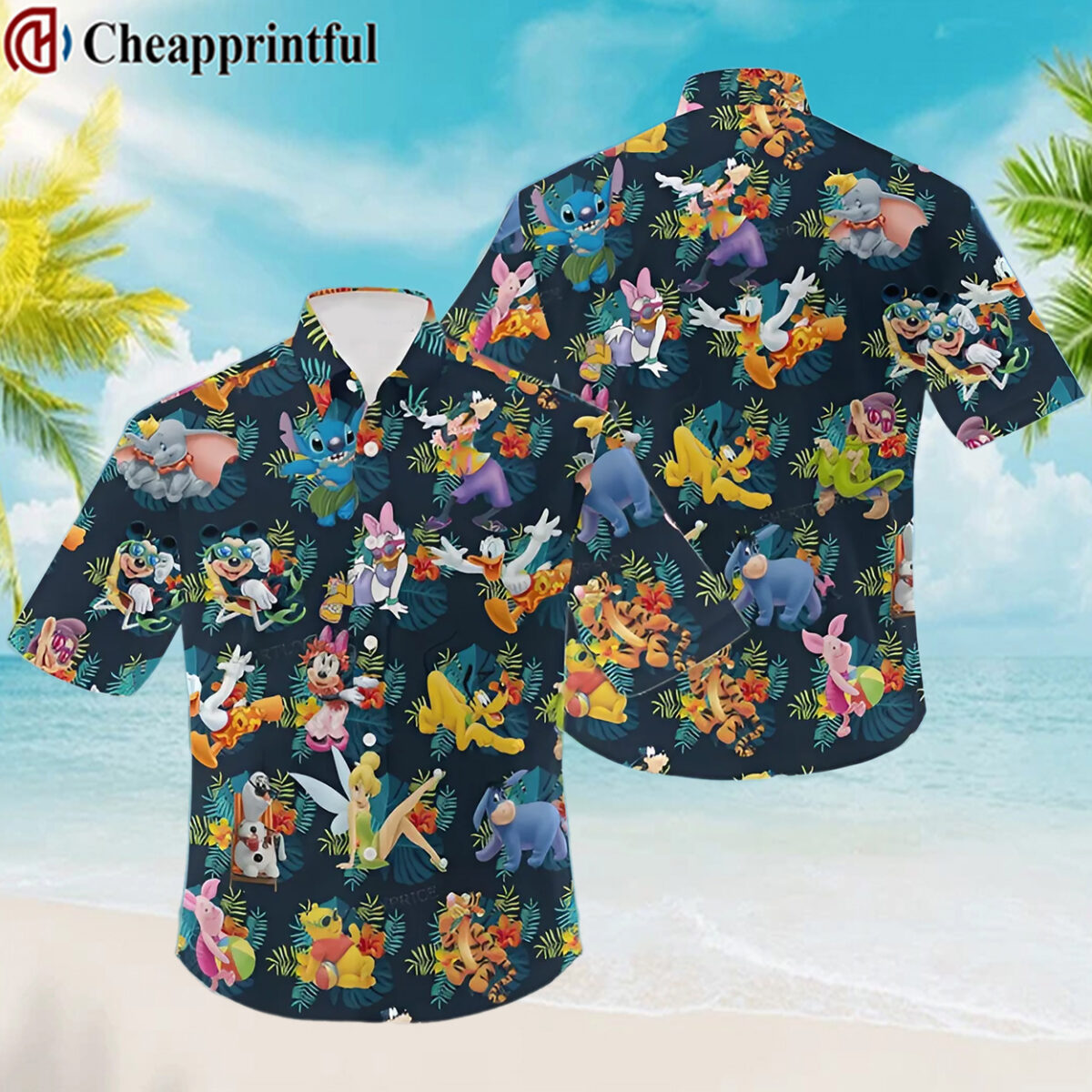 Mickey Mouse Disney Hawaiian Aloha Beach Shirt