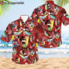 Mickey Mouse Surfing Red Patterns Summer Tropical Disney Hawaiian Shirt 1