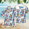 Miller Lite Beer Palm Leaf Hawaiian Shirt 2 2