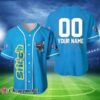 Personalize Stitch Blue White Disney Baseball Jersey 11 1