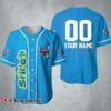 Personalize Stitch Blue White Disney Baseball Jersey 2 2