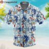 Sonic Pattern Sonic The Hedgehog Button Up Hawaiian Shirt 1 1