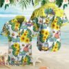 Spongebob Squarepants Tropical Flower And Leaves Hawaiian Shirt 2 2