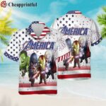 Superhero Movie Hulk Thor Iron Man Independence Day Hawaiian Shirt 1 1