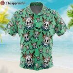 Yamato Jolly Roger One Piece Button Up Hawaiian Shirt 1 1