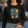 Anime Pokemon Grid Pokedex Kids Black T shirts 4 long sleeve shirt