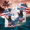 Black Cat American Flag Hawaiian Shirt 1 1