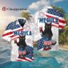 Black Cat American Flag Hawaiian Shirt 2 2