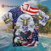 Eagle US American Flag Hawaiian Shirt 2 2