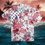 Flamingo American Flag Hawaiian Shirt 1 1