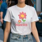 Floral Pink Flower MLB NY Yankees T Shirt 1 Shirt