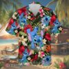 Lovely Stitch Disney Cartoon Graphics Red Hibiscus Hawaiian Shirt 4 4