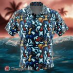 Lucario x Mega Lucario Pokemon Hawaiian Shirt 1 1