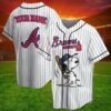 Peanuts Snoopy Atlanta Braves Baseball Jersey For Fan 2 2