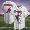 Peanuts Snoopy Atlanta Braves Baseball Jersey For Fan 4 4