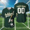 Personalized Oakland Athletics Mickey Mouse Disney Baseball Jersey 3 3