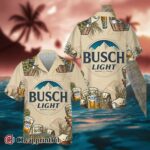 Retro Brewing Beer Busch Light Hawaiian Shirt For Men And Women 1 1