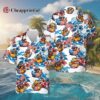 Rubber Duck Wave American Flag Hawaiian Shirt 2 2