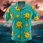 Shine Sprite Pattern Super Mario Hawaiian Shirt 1 1