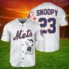 Snoopy New York Mets Baseball Jersey 2 2